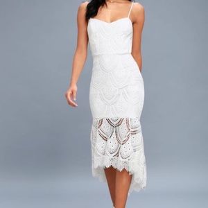 NWT Lulu’s Pure Passion White Dress